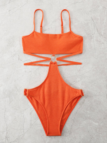 Stylish Cut-Out One-Piece Swimsuit