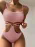 Stylish Cut-Out One-Piece Swimsuit