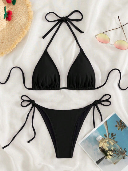 Halter Neck Bikini Set