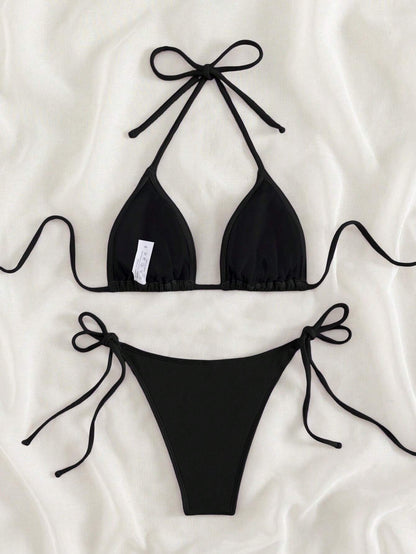 Halter Neck Bikini Set