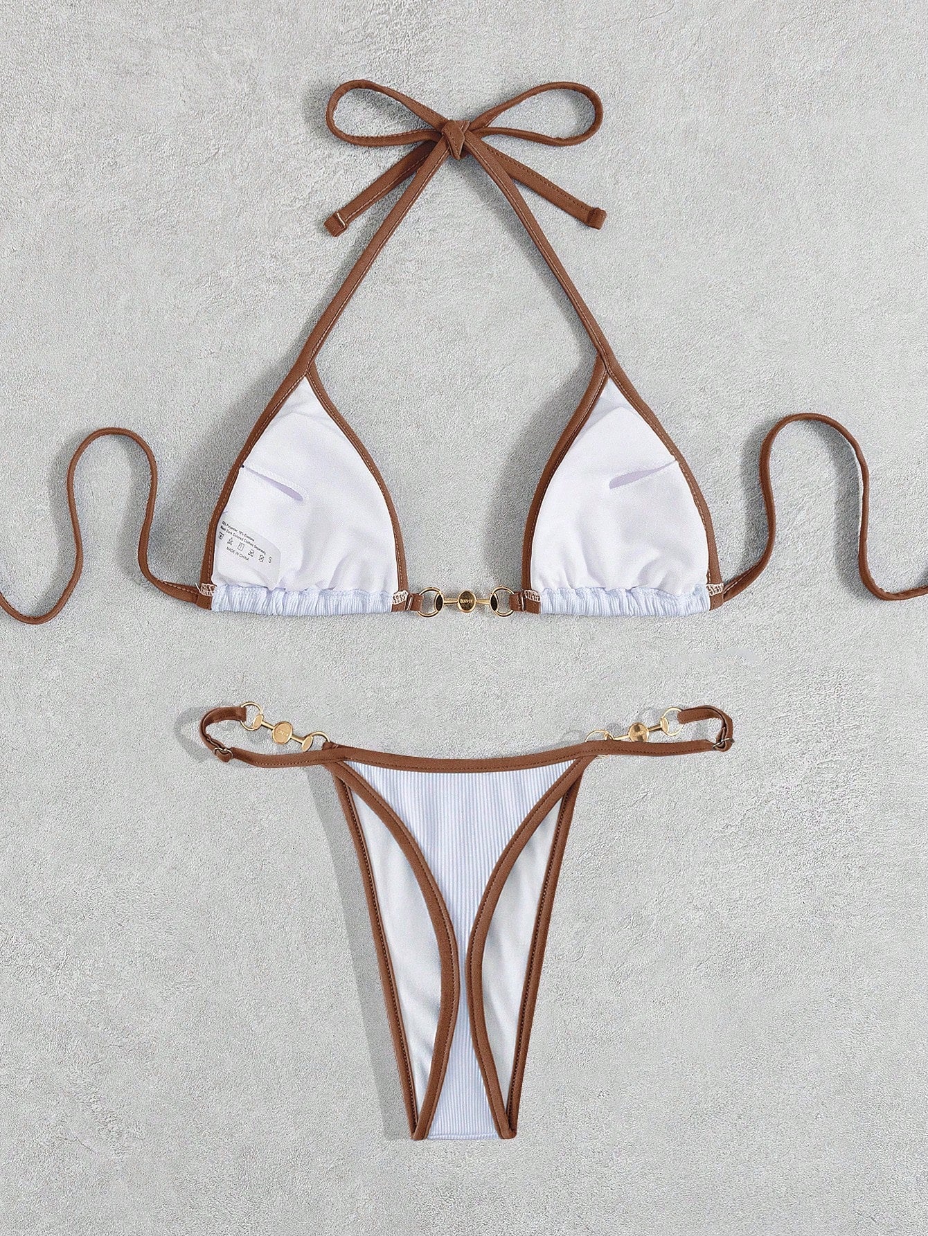 Aegean Radiance Color Block Bikini - Tropical Tide