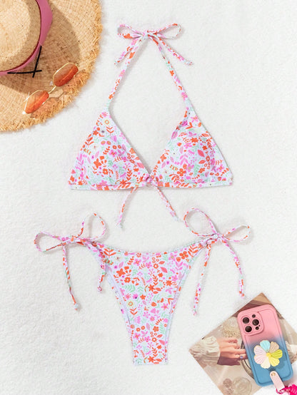 Floral Print Bikini Set
